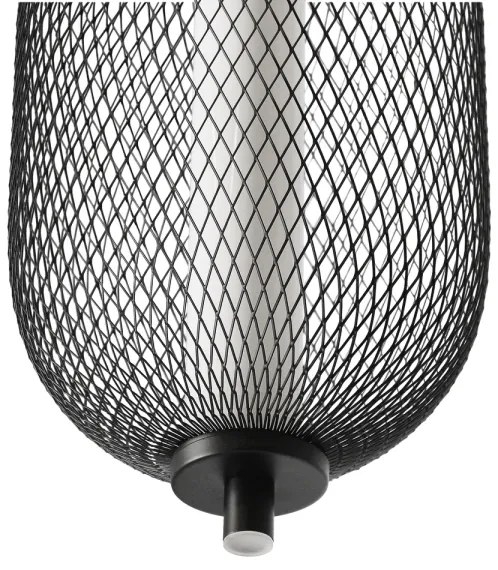 LED závesné svietidlo na lanku PUMA LED/10W/230V pr. 15 cm čierne