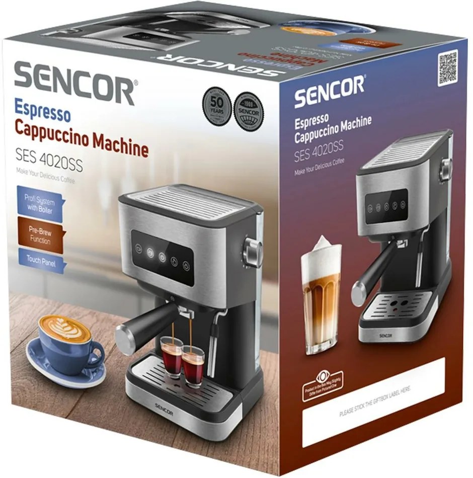 Sencor SES 4020SS espresso pákové