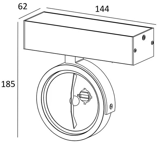Zuma Line 50484-G9 - Bodové svietidlo GO SL 1 2xG9/42W/230V čierna