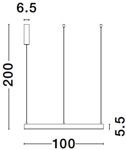LED luster Motif 100 čierne CCT s diaľkovým ovládaním