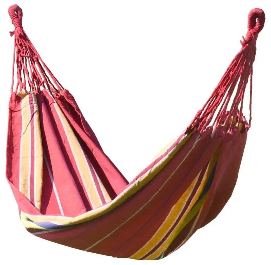 Hojdacia sieť 200x100 cm červená/žltá