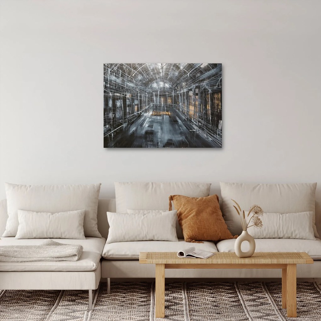 Obraz interiéru starej budovy (70x50 cm)