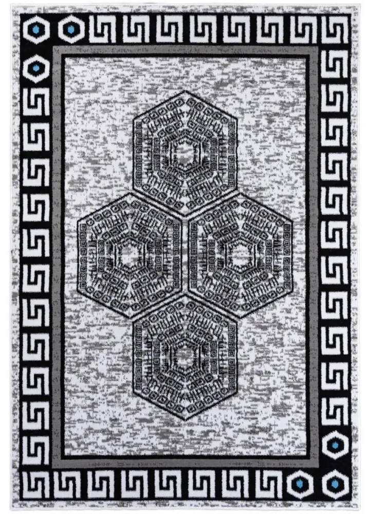 Kusový koberec PP Argos sivobiely 80x150cm