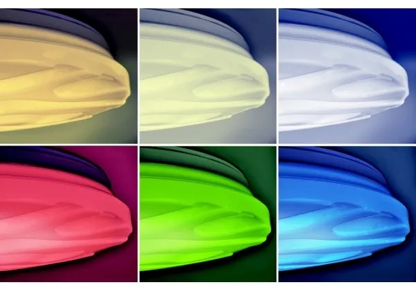 Solight WO792 - LED RGB Stmievateľné svietidlo WAVE LED/30W/230V Wi-Fi Tuya + DO