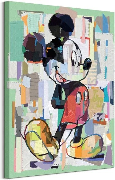 Obraz na plátne Disney Mickey Mouse Office Decoupage 60x80cm WDC100468
