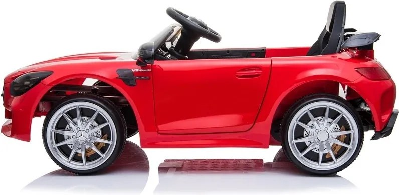 LEAN CARS Elektrické autíčko Mercedes GTR červené, LED, MP3