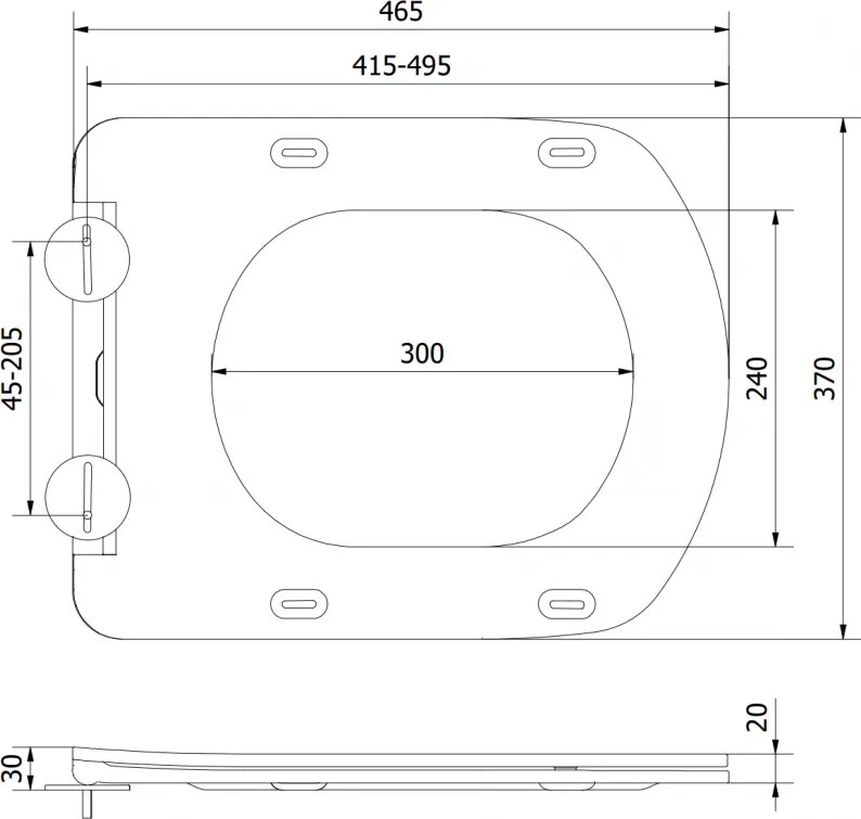 Mexen Vito, toaletné WC sedadlo s pomalým zatváraním, duroplast, biela lesklá, 39174000