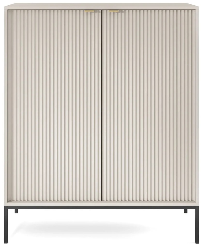 Komoda Nova 104 cm kašmír/čierna