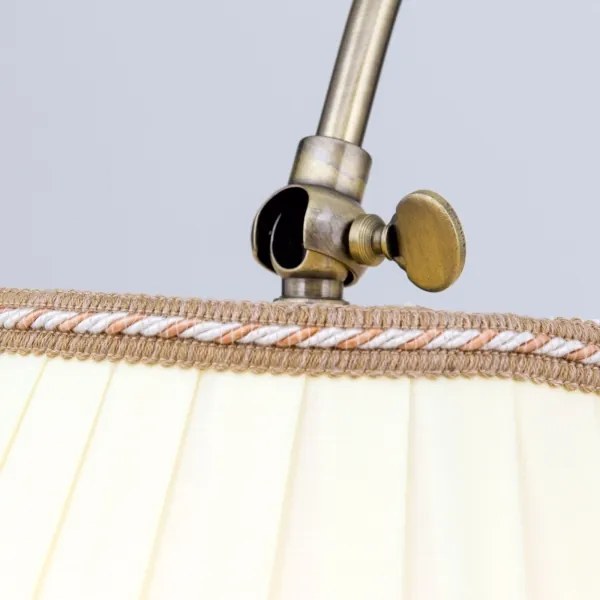 Orion Stl 12-1101/1 - Stojacia lampa TONIA 1xE27/60W/230V 183 cm biela/bronz