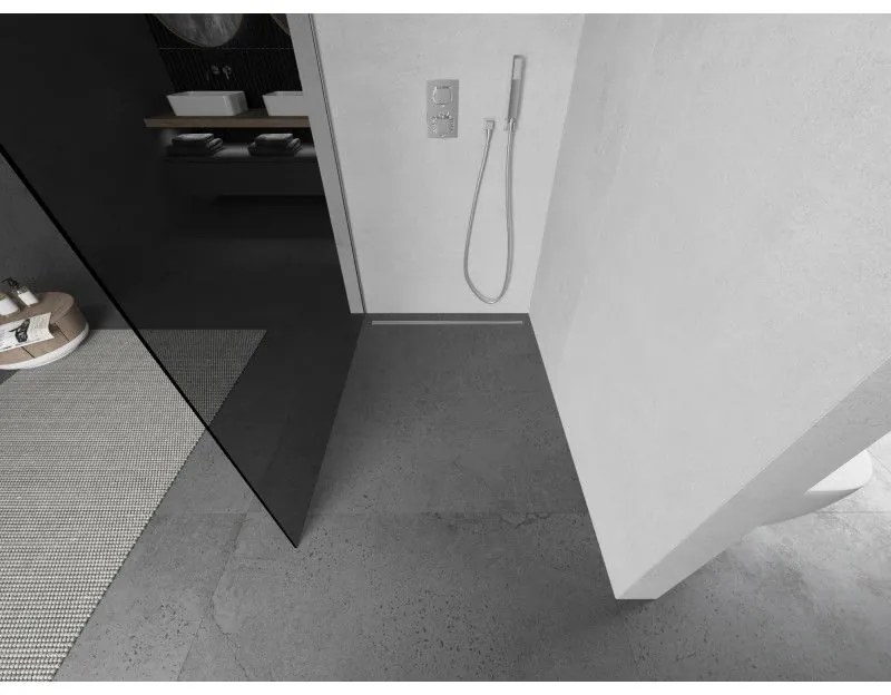 Mexen Kioto sprchová zástena 120x200 cm 8 mm, chrómový profil, šedé sklo, 800-120-101-01-40