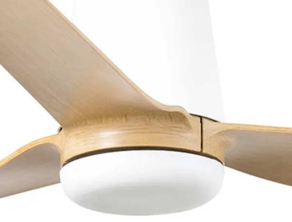 FARO 33829WT - Stropný ventilátor PUNT TUB M hnedá/biela pr. 132 cm WT + DO