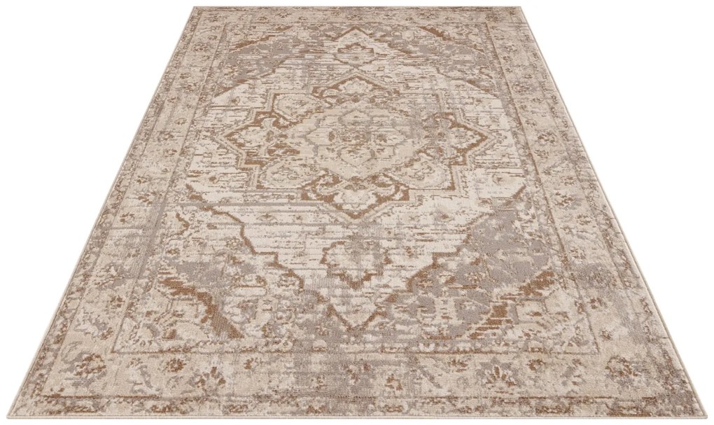 Hanse Home, Kusový koberec Terrain 105597 Sand Cream Brown, 80x120, hnedá, obývacia izba