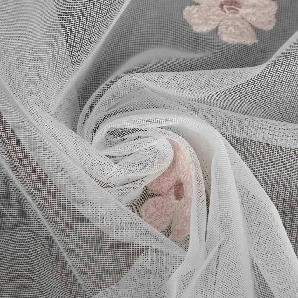 ZÁCLONA NA KRÚŽKOCH ELSA 140X250 CM BIELA