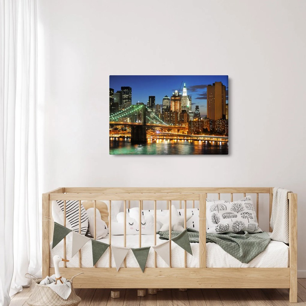 Obraz - Most s New Yorkom (90x60 cm)