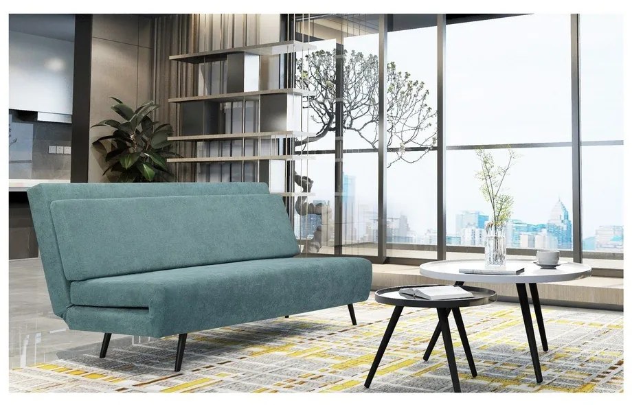 Modrá rozkladacia pohovka 87 cm Mallory – Støraa