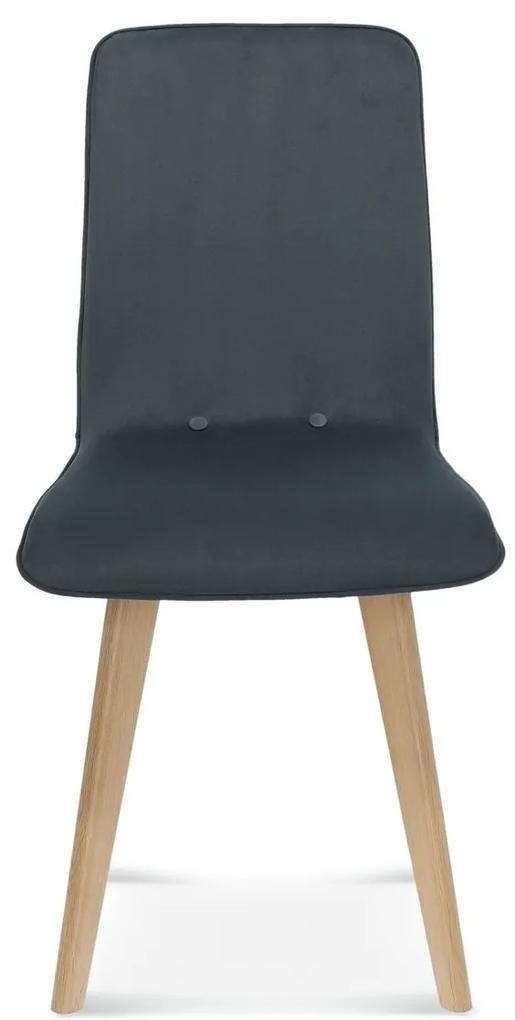 FAMEG Cleo - A-1603 - jedálenská stolička Farba dreva: dub štandard, Čalúnenie: koža L2