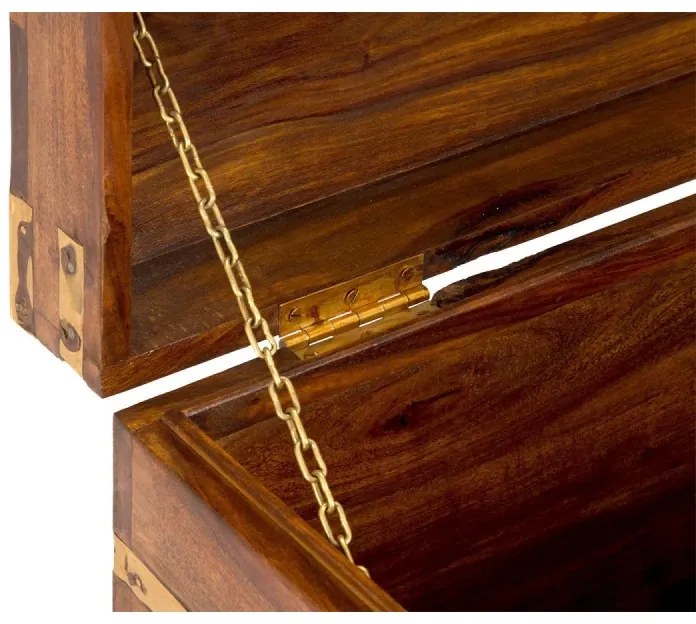 furniture-nabytek.cz - Masívny konferenčný stolík Merlin II z palisandra, lakovaný, hnedý – 69×39×36 cm