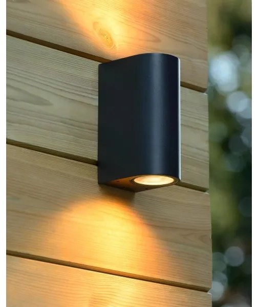 Lucide 27863/02/30 - Vonkajšie nástenné svietidlo BOOGY 2xGU10/5W/230V IP44