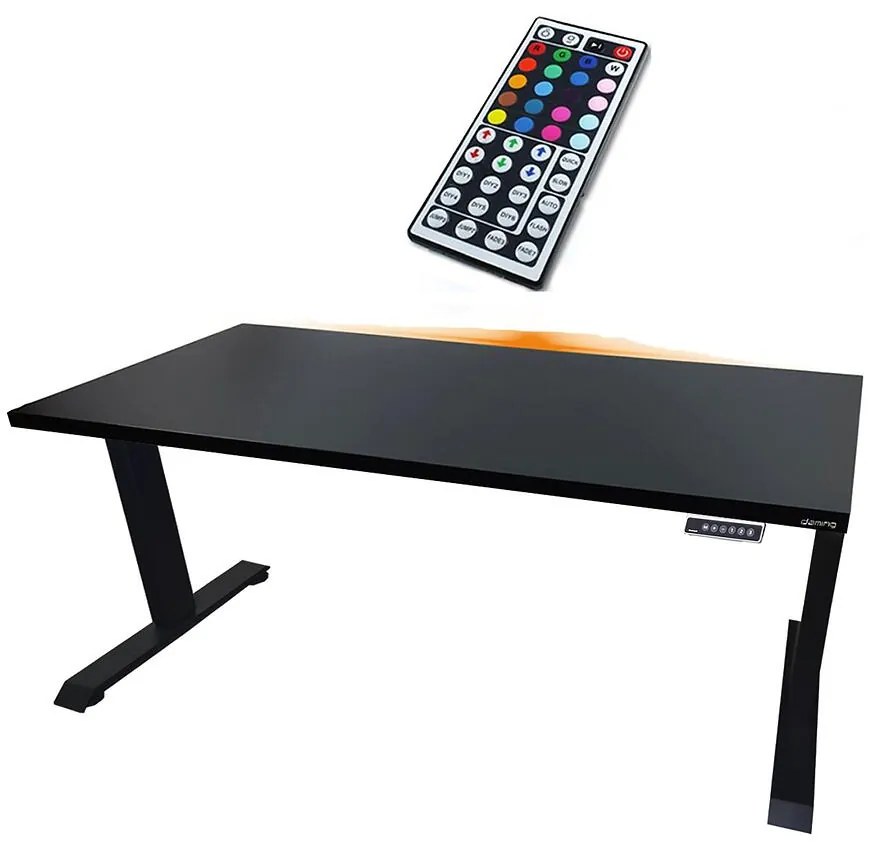 Písací Stôl Low Elektr. Čierna 136x66x2,8 Model 1