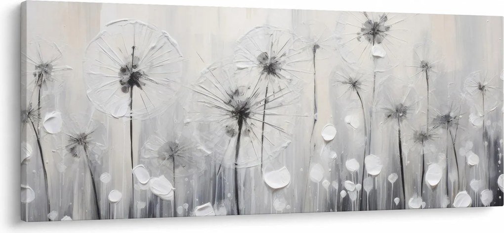 Obraz - Púpavy, maľba (120x50 cm)