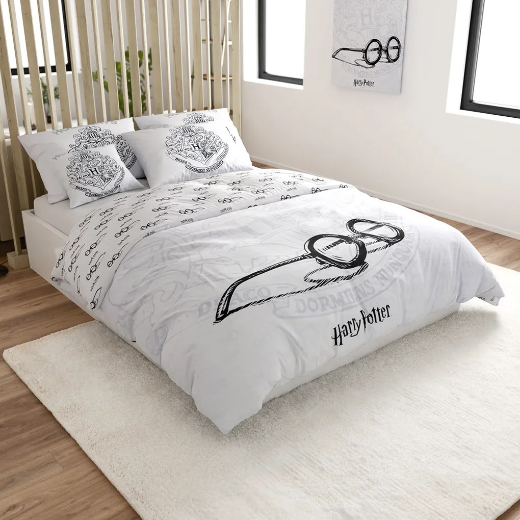 Svietiace obliečky HARRY POTTER VISION biele Rozmer obliečok: 70 x 90 cm | 140 x 200 cm