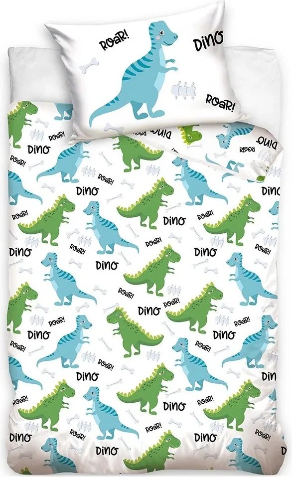 Posteľné obliečky do detskej postieľky s dinosaurami
