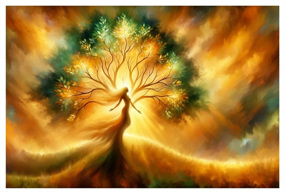 Obraz žena a strom života