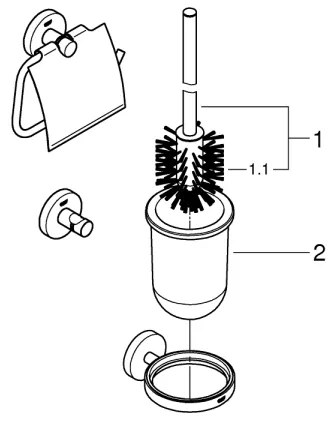 GROHE 412042430 - Sada doplnkov START čierna