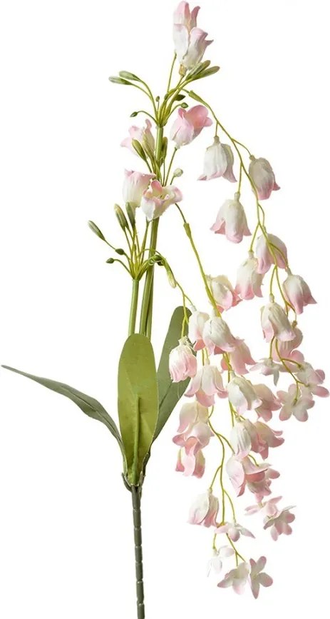 Dekorácia ružová umelá kvetina zvonček Bells Bouquet - 15*6*80 cm