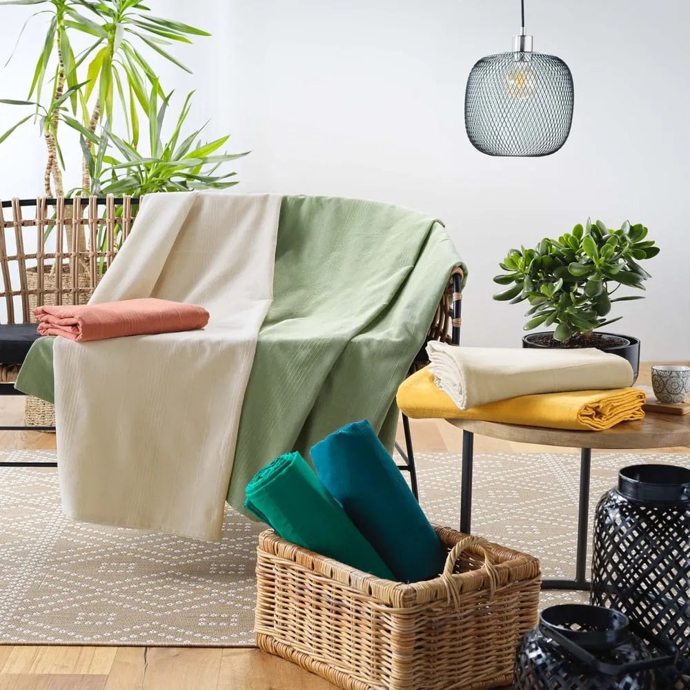 Modrý pléd 220x240 cm Lucile – douceur d'intérieur