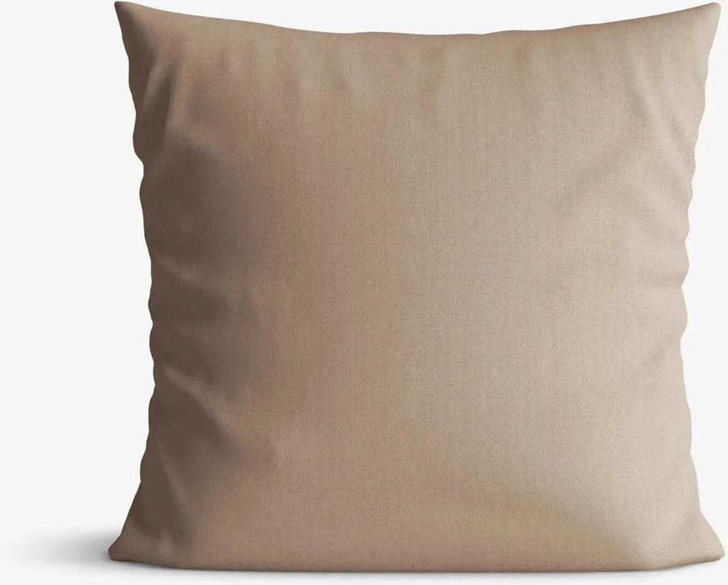 Goldea bavlnená obliečka na vankúš - kávová hnedá 45 x 45 cm