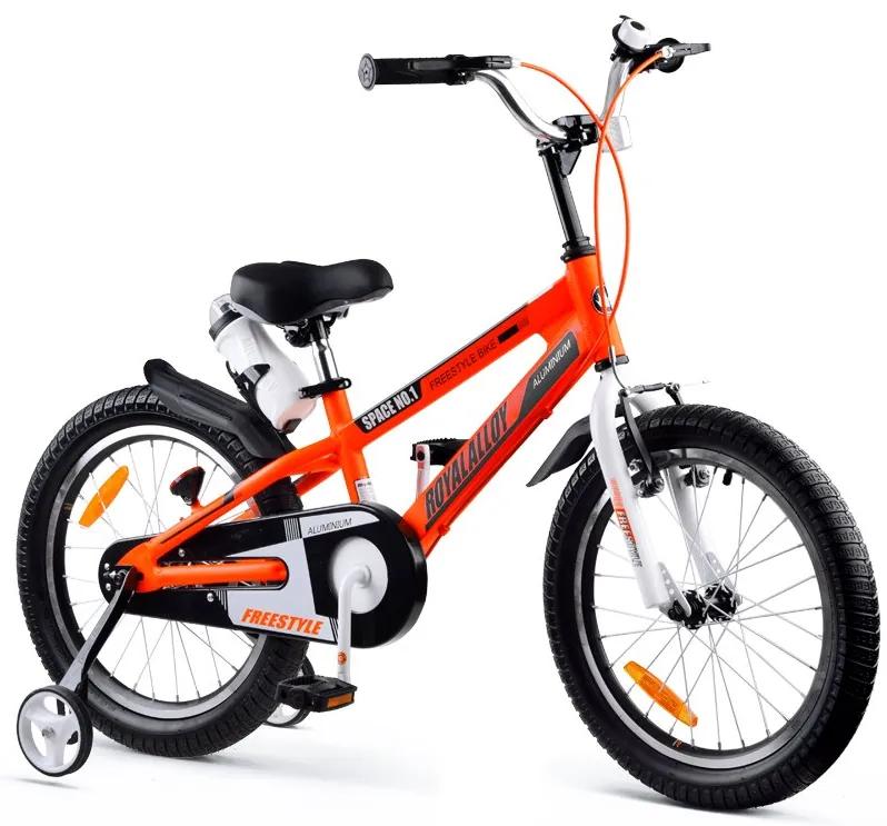 RoyalBaby Space RB18-17 18&quot; detský bicykel oranžovo-čierny hliníkový 2021