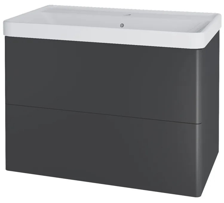 Mereo Mereo, Siena, kúpeľňová skrinka s keramickým umývadlom 81 cm, MER-CN431