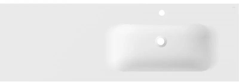 Mexen Vela, umývadlo na zapustenie 141 x 46,5 cm, pravé, biela matná, 25231401P