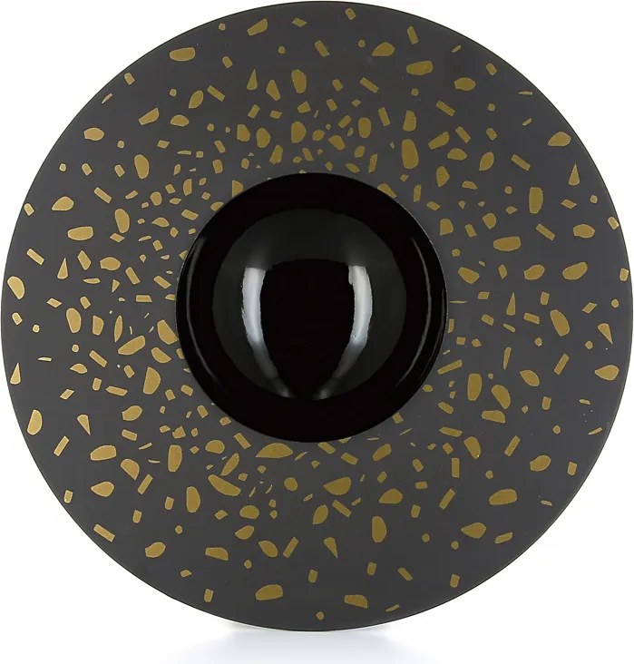 REVOL Tanier Sphère čierny so zlatou ozdobou Solid