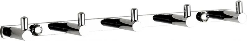 Mexen vešiak na uterák s piatimi háčikmi, chrómová - 709165-00