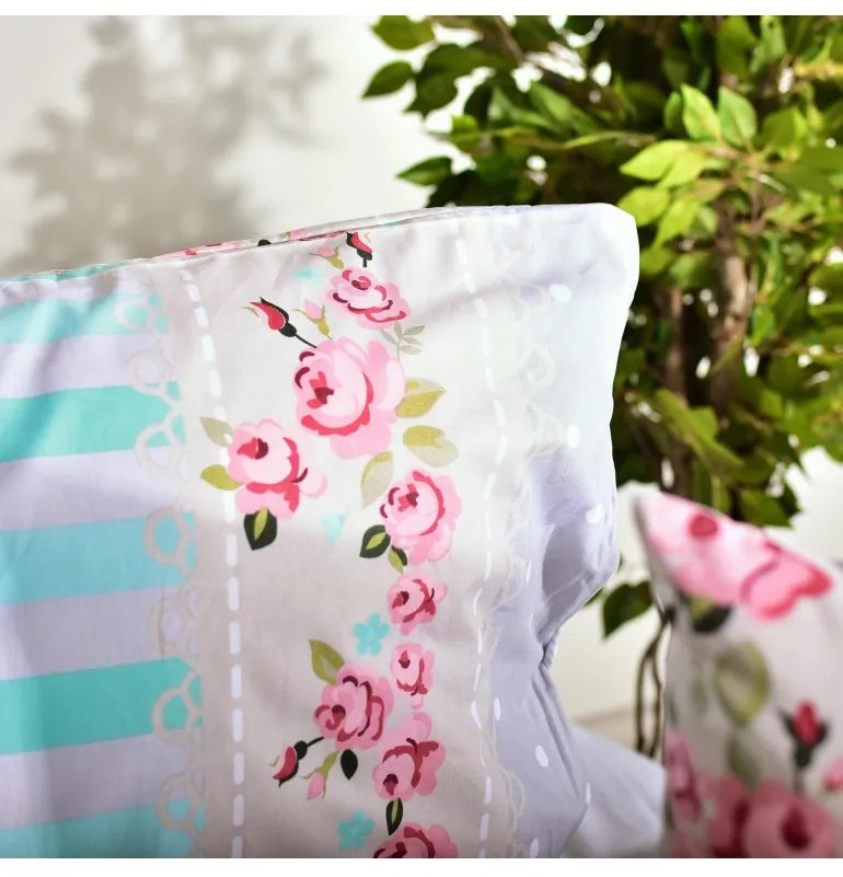 Bavlnené obliečky Ariela farebné EMI, Štandardný set jednolôžko obsahuje 1x 140x200 + 1x 70x90