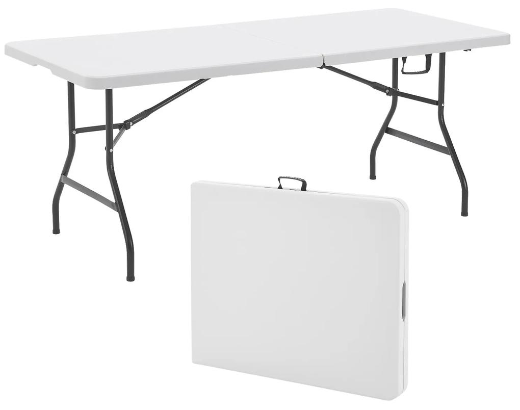 Juskys Bufetový stôl XL skladací biely