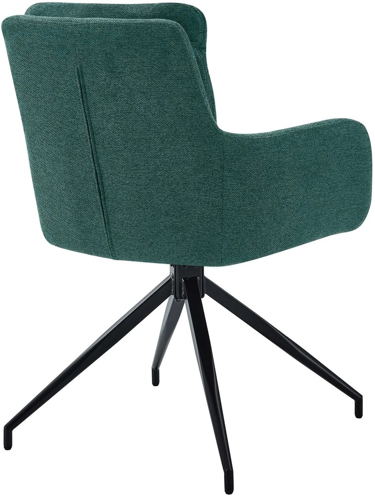 Jedálenská stolička Somers - látka - zelená