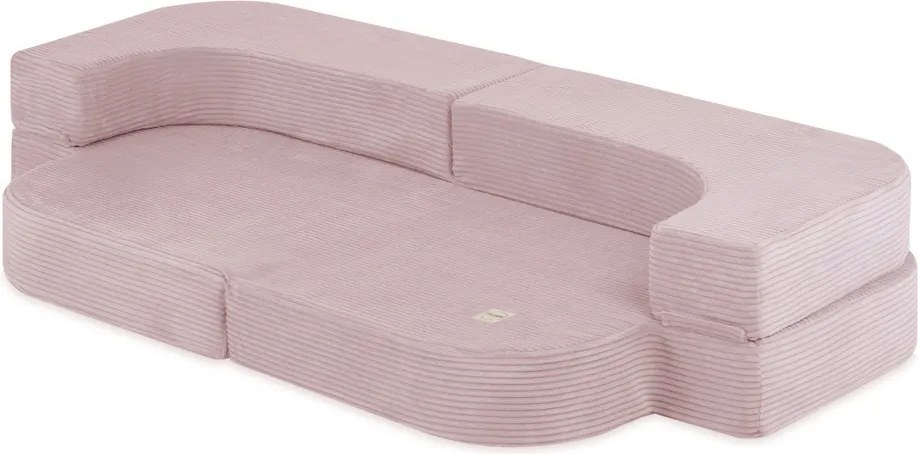 Rozkladacia detská pohovka - svetloružová, prémiový menčester