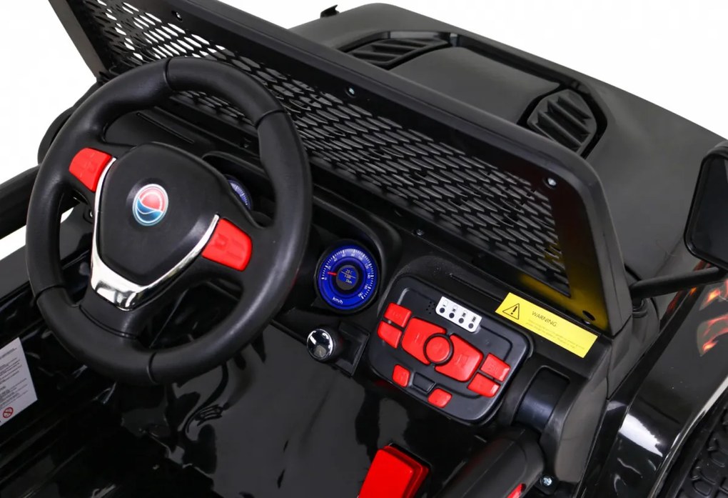 Ramiz Terénne auto Raptor Drifter Flames + diaľkové ovládanie + pohon 4x4 + úložný priestor + pomalý štart + MP3 LED