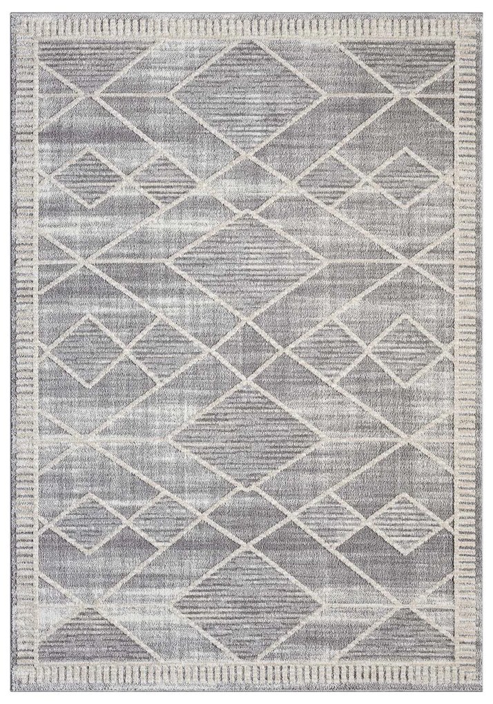 Dekorstudio Moderný koberec do obývačky FLAIR 178 - sivý Rozmer koberca: 80x150cm