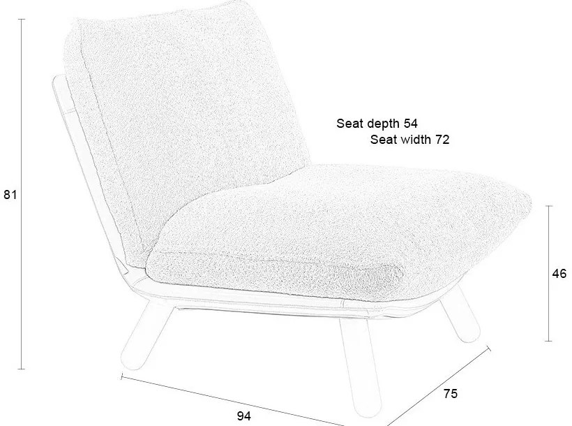 Svetlohnedé kreslo Lazy Sack – Zuiver