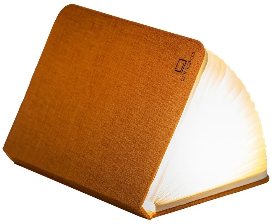 Oranžová svetelná dekorácia na USB Booklight – Gingko