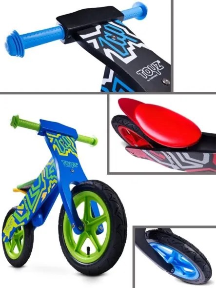 TOYZ Detské odrážadlo bicykel Toyz Zap blue