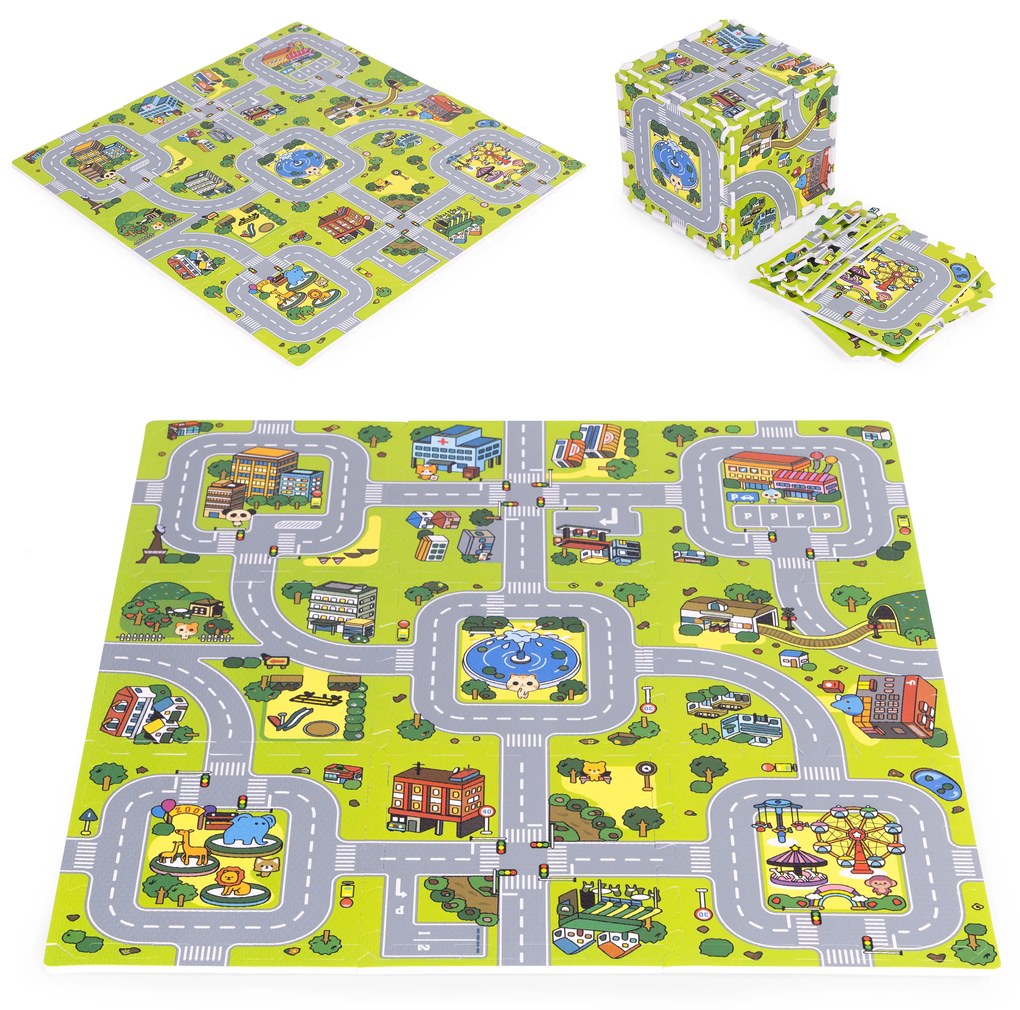 ECOTOYS Podložka z EVA peny CITY 018