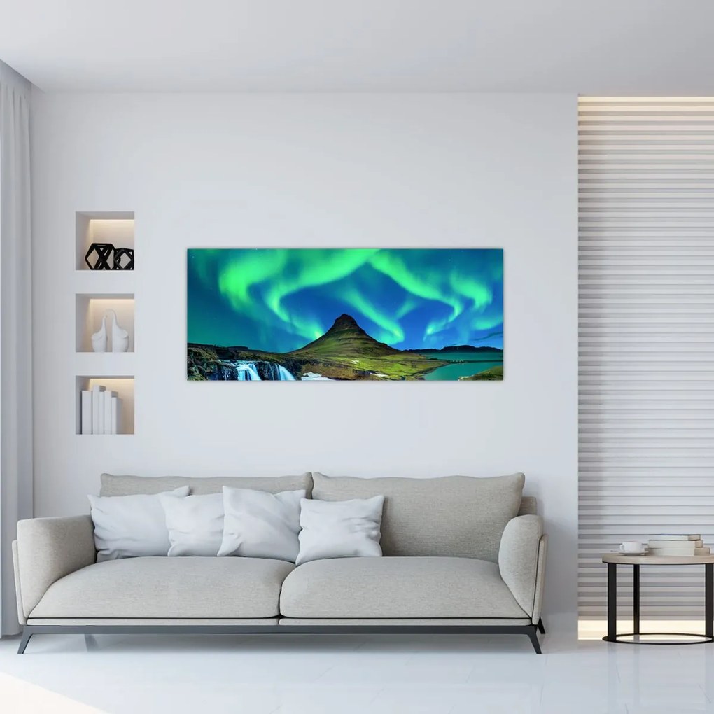 Obraz - Kirkjufell, Island (120x50 cm)