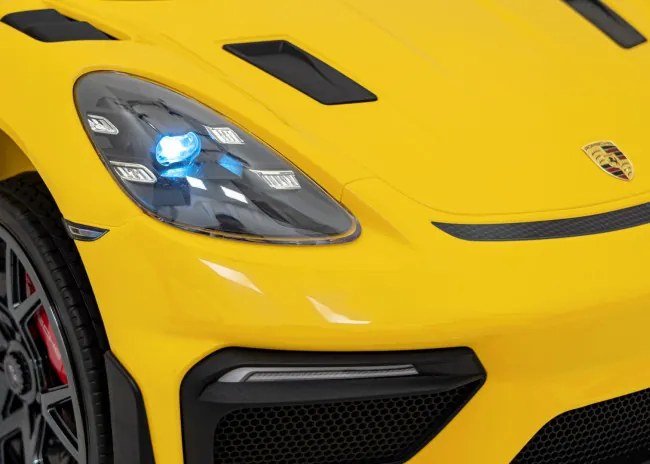 Elektrické autíčko Porsche Spyder RS 718 MP4 žlté