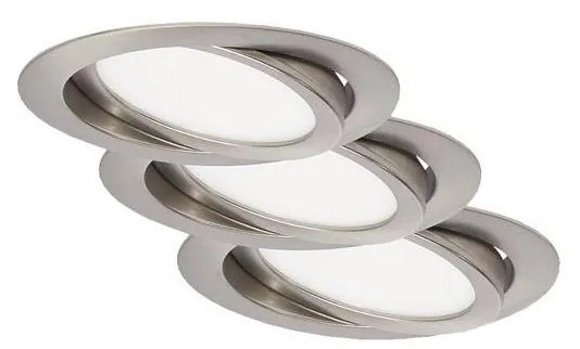 Briloner 7116-432 - SADA 3x LED Kúpeľňové svietidlo FLAT IN LED/9W/230V IP23 BL1554