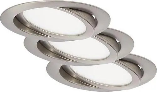 Briloner 7116-432 - SADA 3x LED Kúpeľňové svietidlo FLAT IN LED/9W/230V IP23